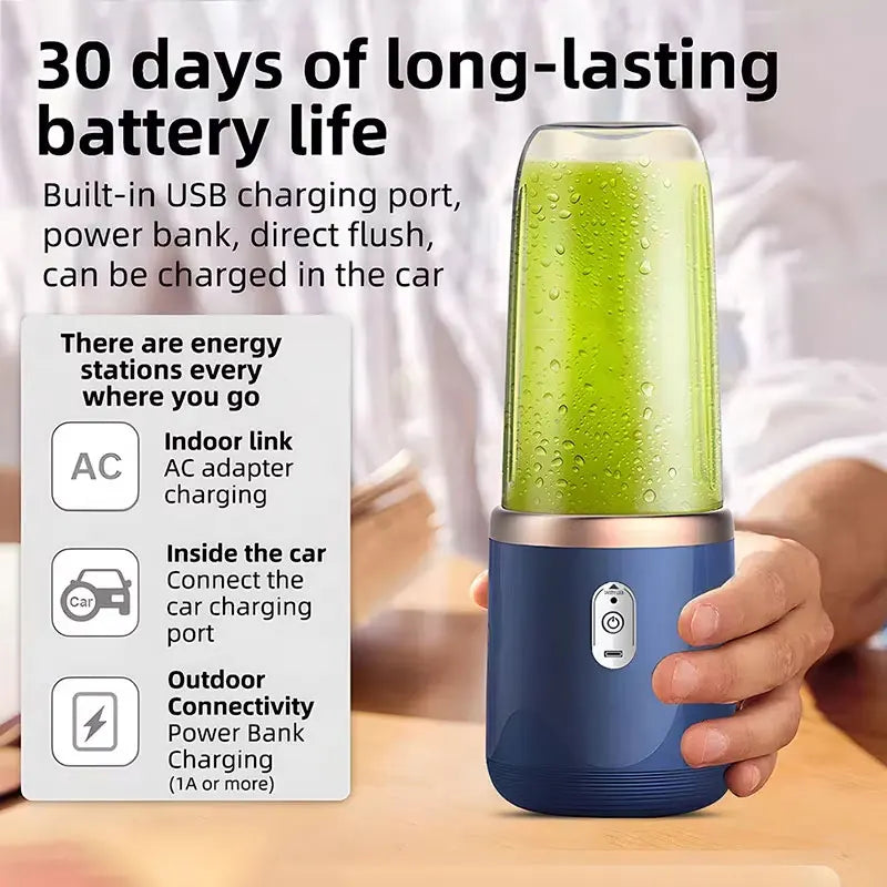 USB Personal Mini Juicer Cup Portable Handheld Travel Blender with