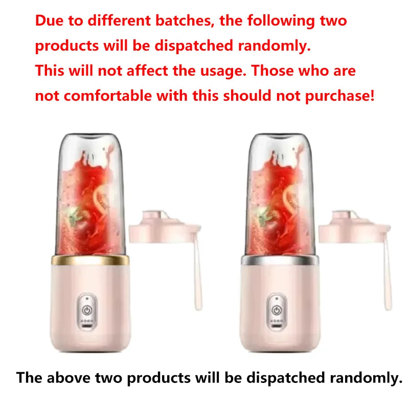 USB Personal Mini Juicer Cup Portable Handheld Travel Blender with